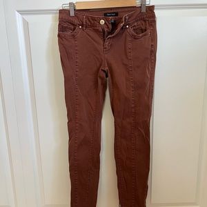 White House black market brown skimmer jean size 2